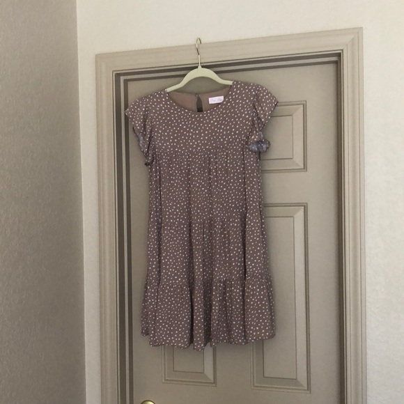 Pink Lily Dresses & Skirts - Cute Speckled Neutral Pink Lily Minidress